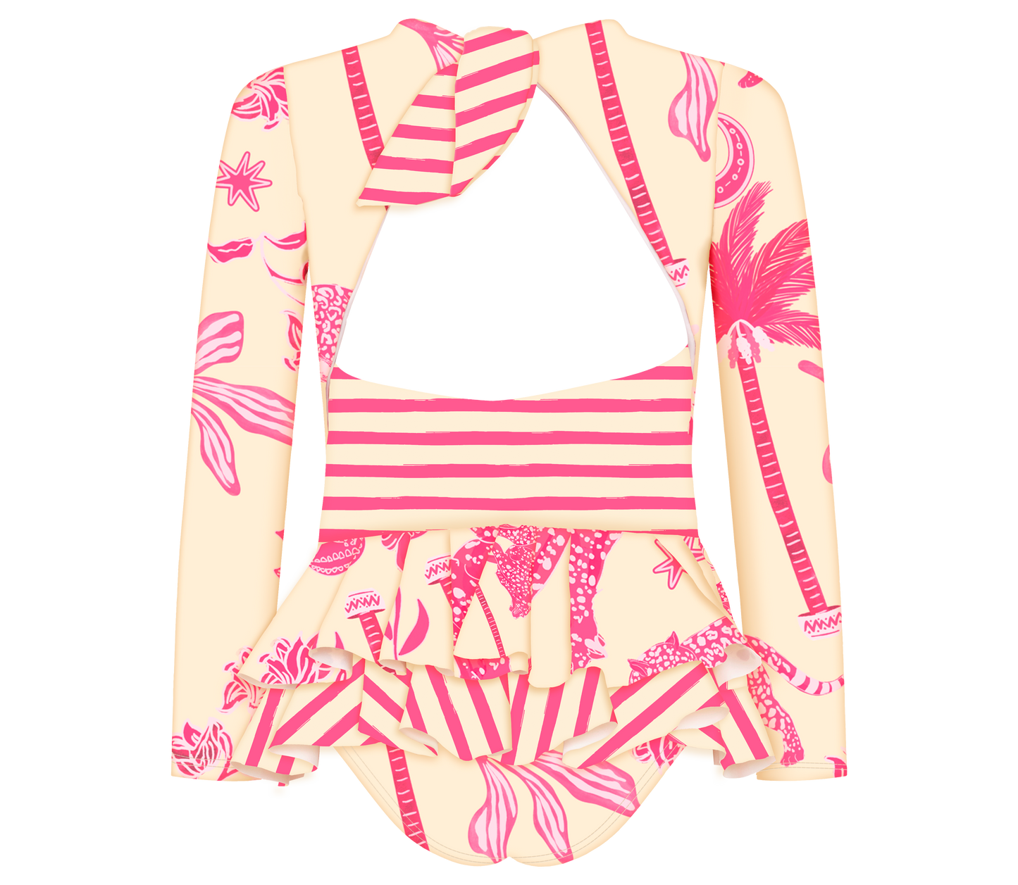 Candy Jungle Long Sleeve Bolero Swimsuit