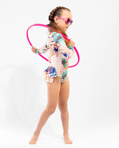 Coral Reef Long Sleeve Bolero Swimsuit