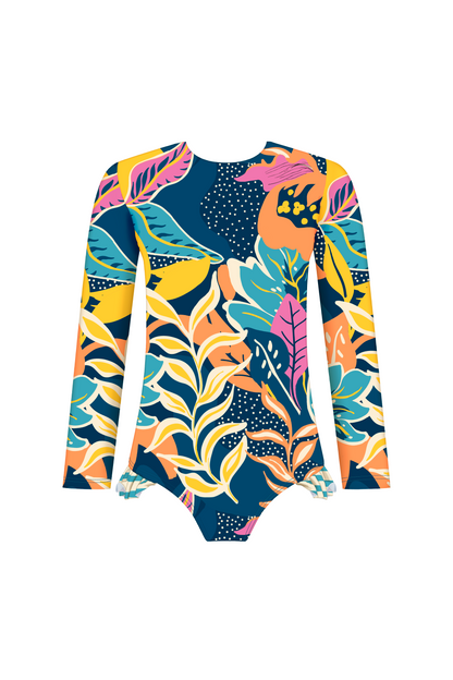 Sea Bloom Long Sleeve Swimsuit