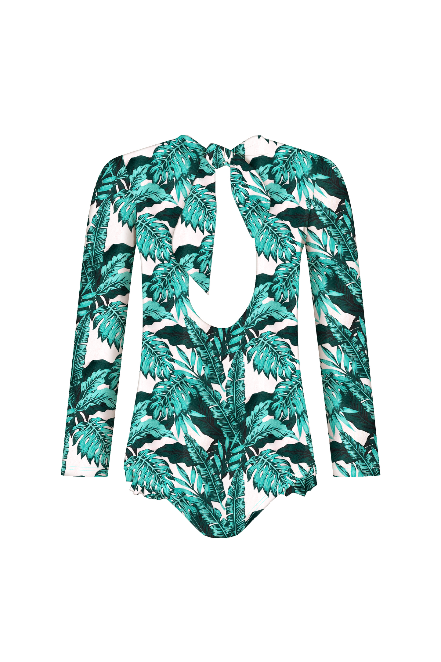 Palm Paradise Long Sleeve Swimsuit