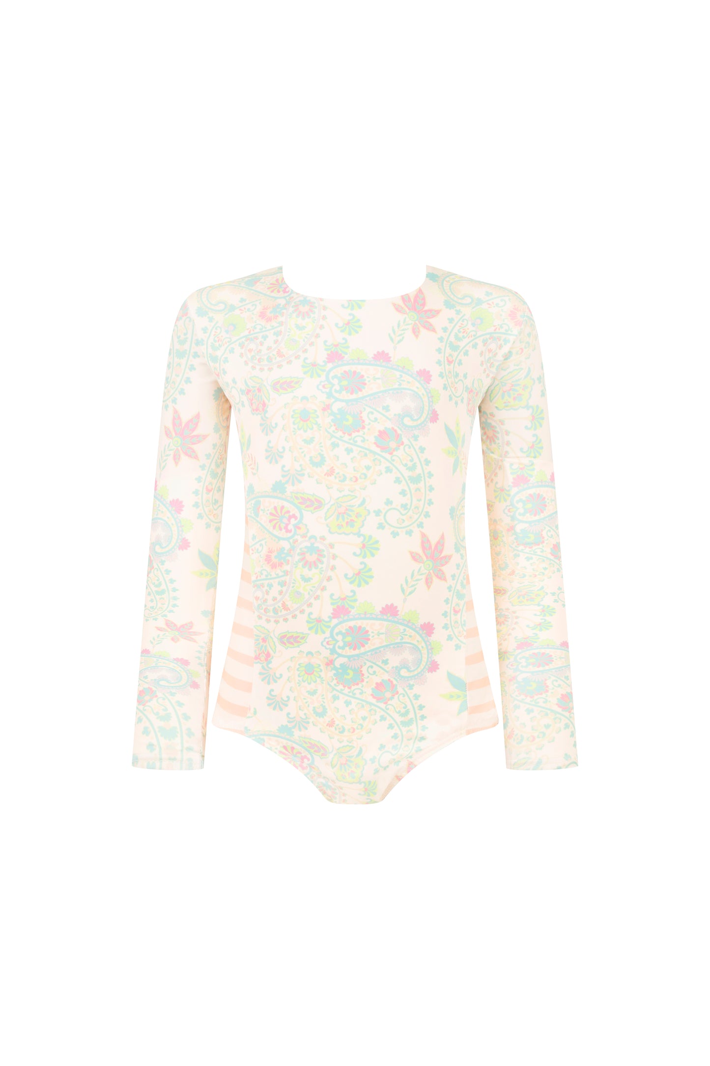Paisley Petal Long Sleeve Bolero Swimsuit